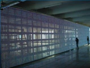 Affichage mené clair extérieur transparent de location d'intense luminosité de l'écran P37 de rideau en LED