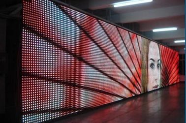 Affichage mené clair extérieur transparent de location d'intense luminosité de l'écran P37 de rideau en LED